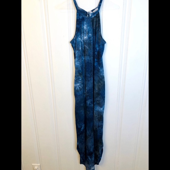 Blue tie-dye maxi dress - Picture 3 of 7